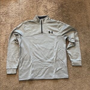 Under Armour Light Gray Quarter-Zip Pullover